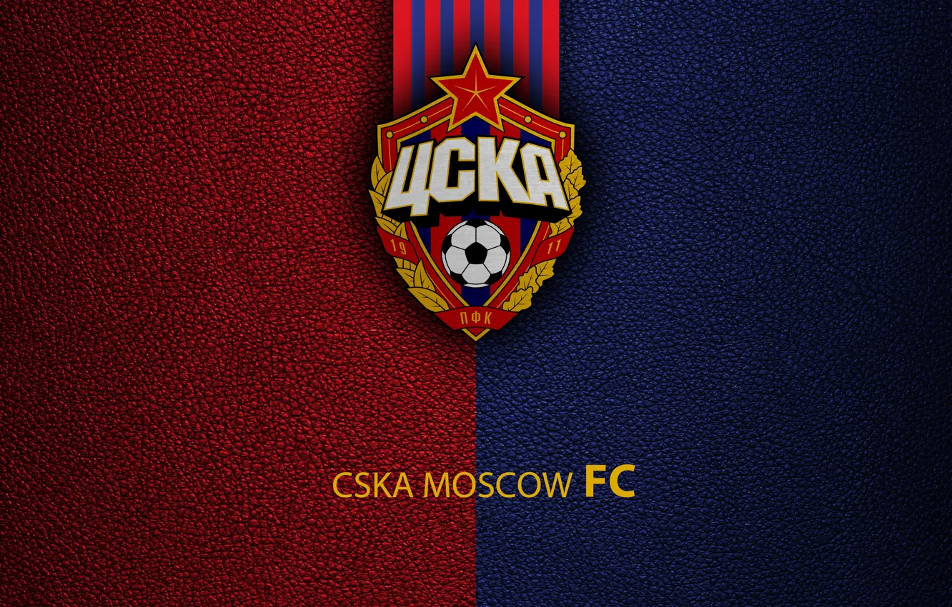 Фото обои Logo, Football, Soccer, Emblem, Russian Club, PFC CSKA Moscow
