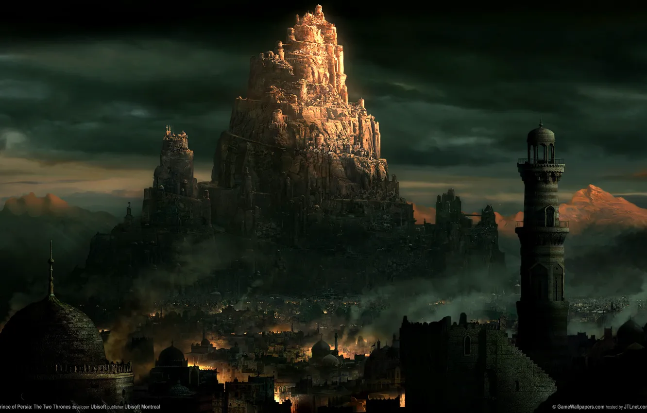 Фото обои город, башни, восток, prince of persia