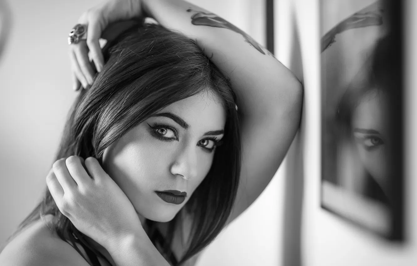 Фото обои brunette, look, Stephane Ribault