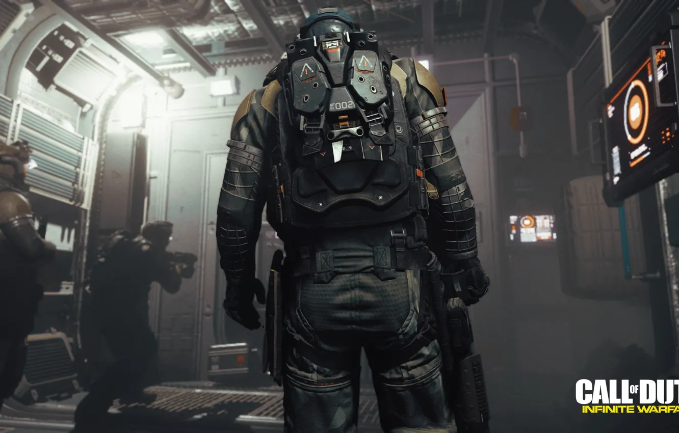 Фото обои gun, game, weapon, Call Of Duty, suit, helmet, uniform, seifuku