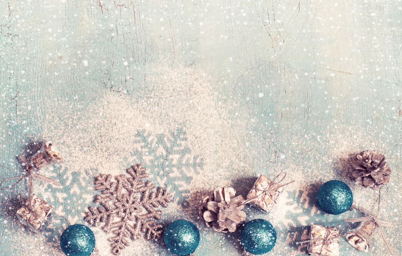 Фото обои украшения, снежинки, Новый Год, Рождество, happy, Christmas, New Year, Merry Christmas