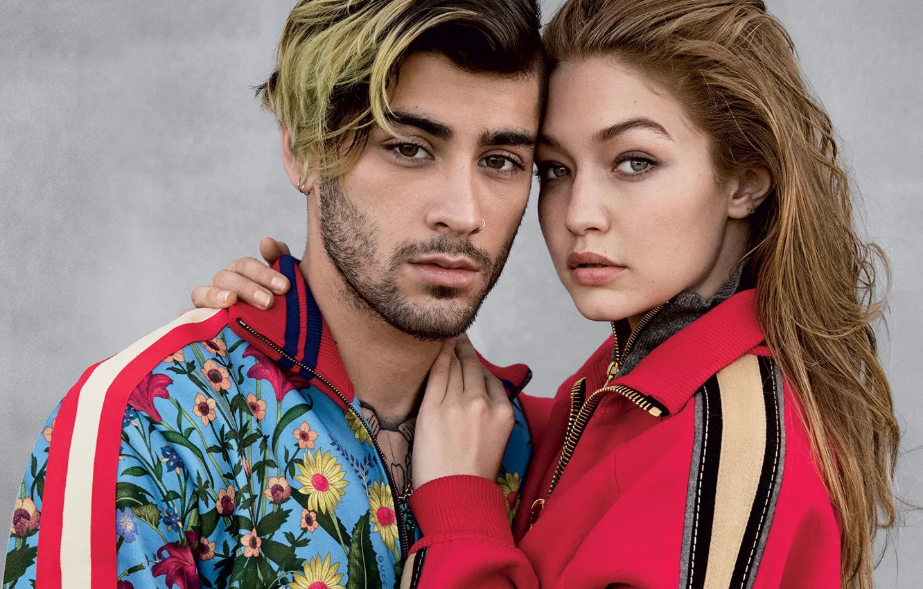 Фото обои девушка, фото, модель, объятия, пара, парень, влюбленные, Gigi Hadid