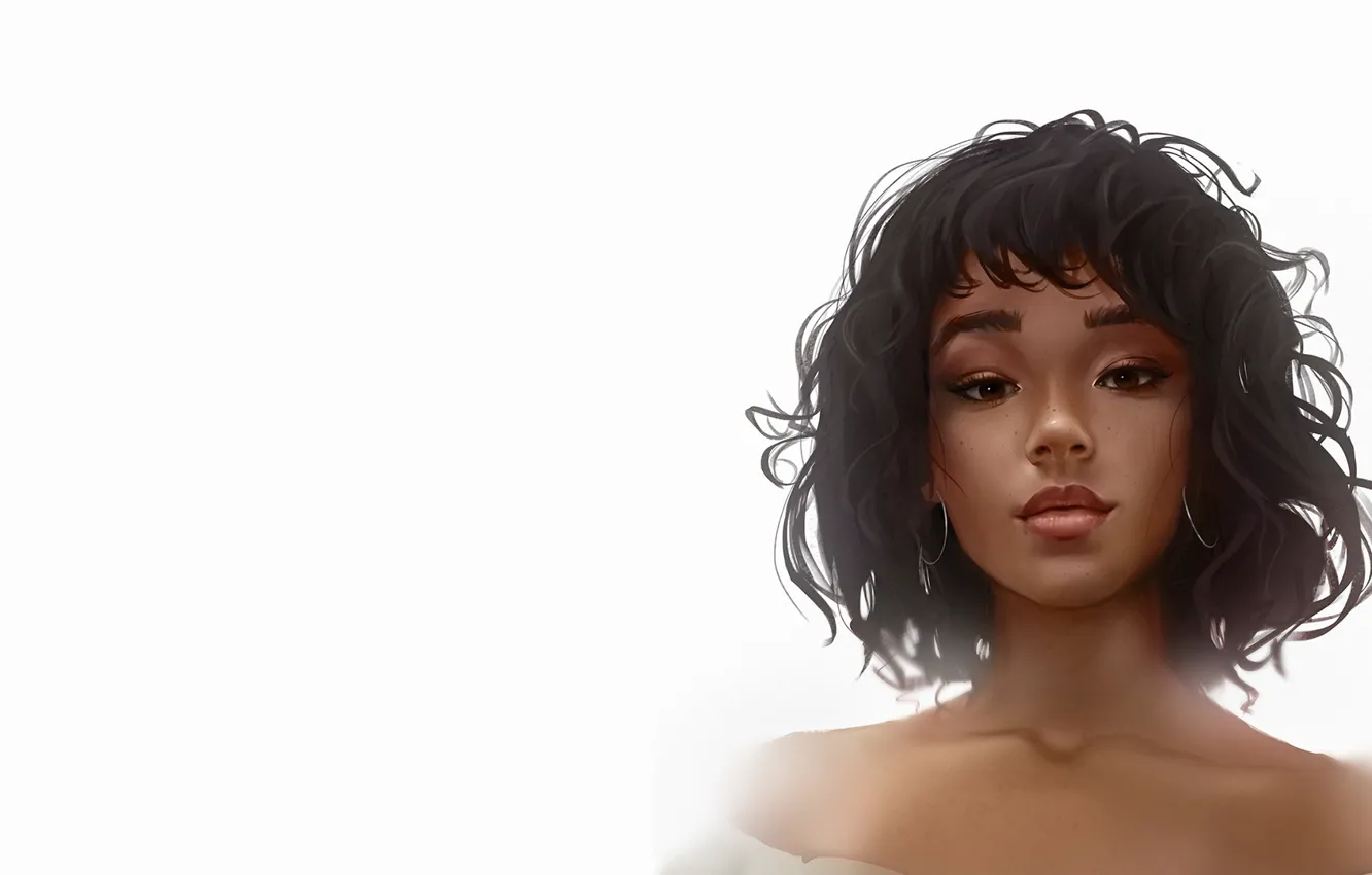 Фото обои портрет, арт, Tashi, Michał Sowa