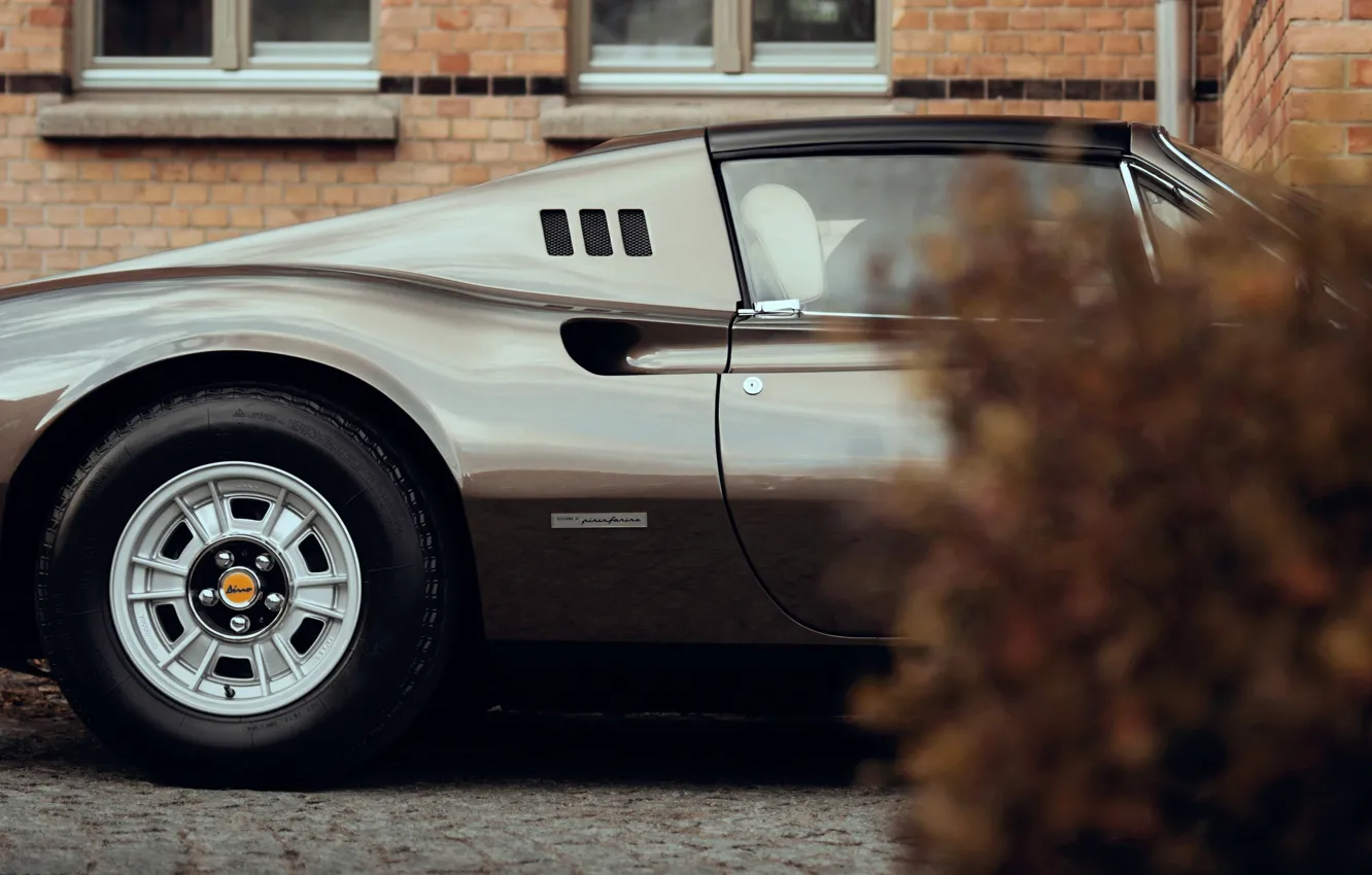 Фото обои car, Ferrari, wheel, 1973, Dino, Ferrari Dino 246 GTS