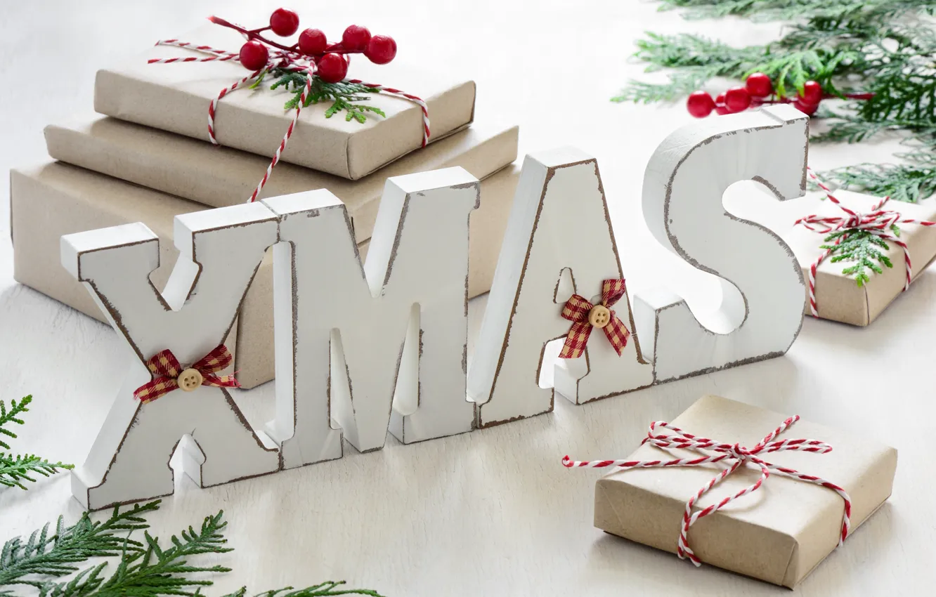 Фото обои Новый Год, Рождество, merry christmas, decoration, gifts, xmas, holiday celebration