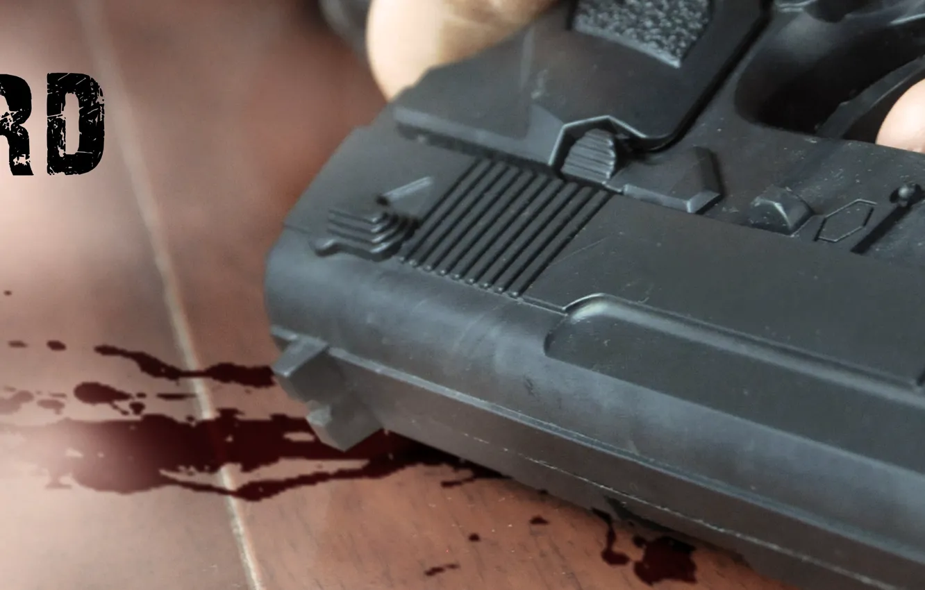 Фото обои zombie, gun, blood, pistol, weapon, dead, Resident Evil, man