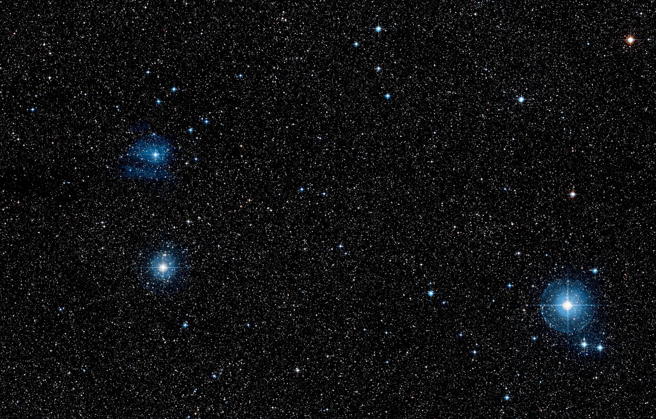 Фото обои Nova, Wide Field View, Digitized Sky Survey 2, Constellation Puppis, V445 Puppis