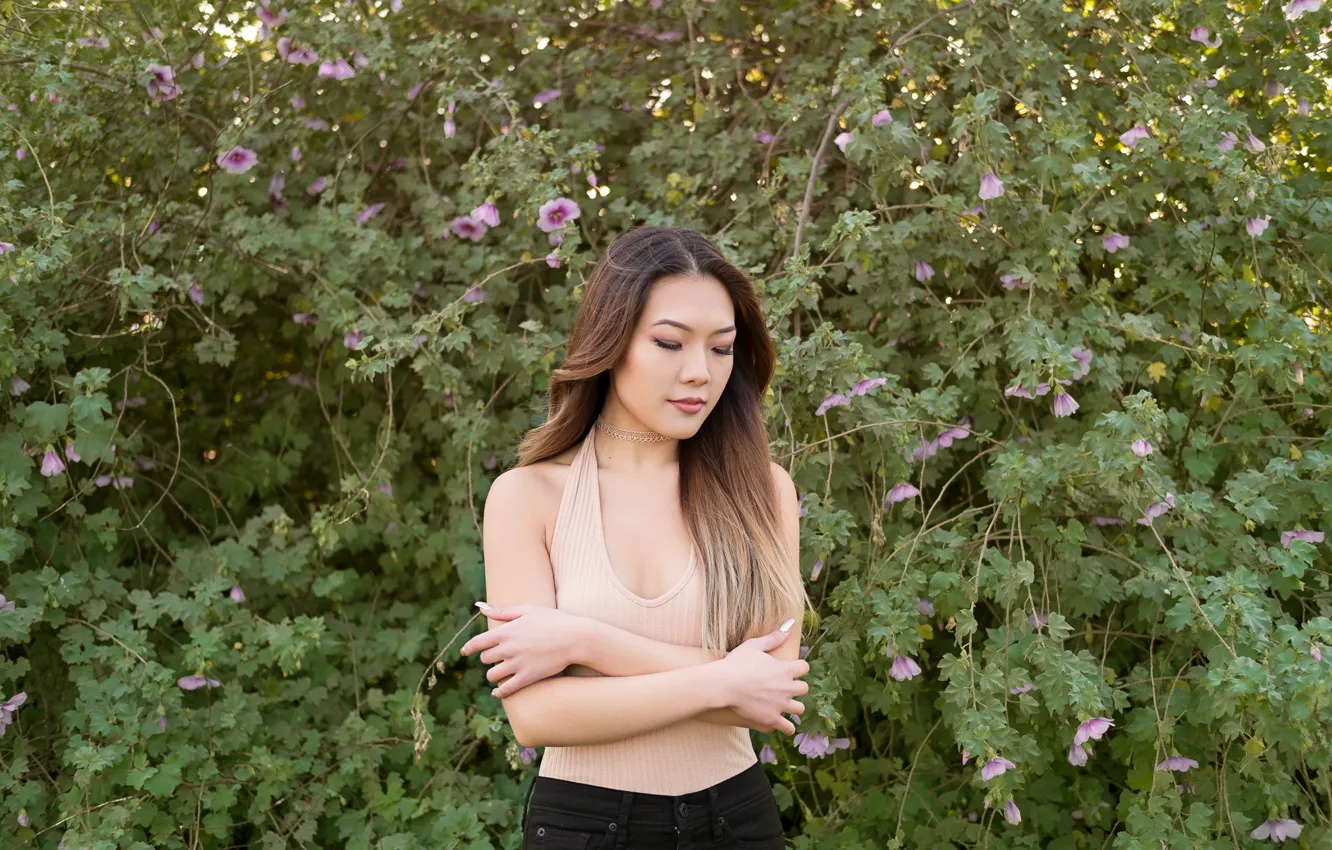 Фото обои девушка, лицо, модель, волосы