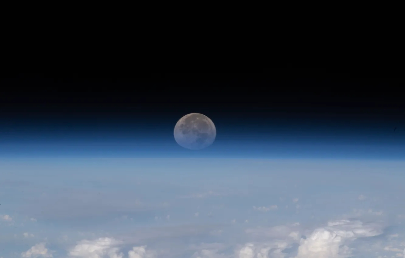 Фото обои earth, space, moon