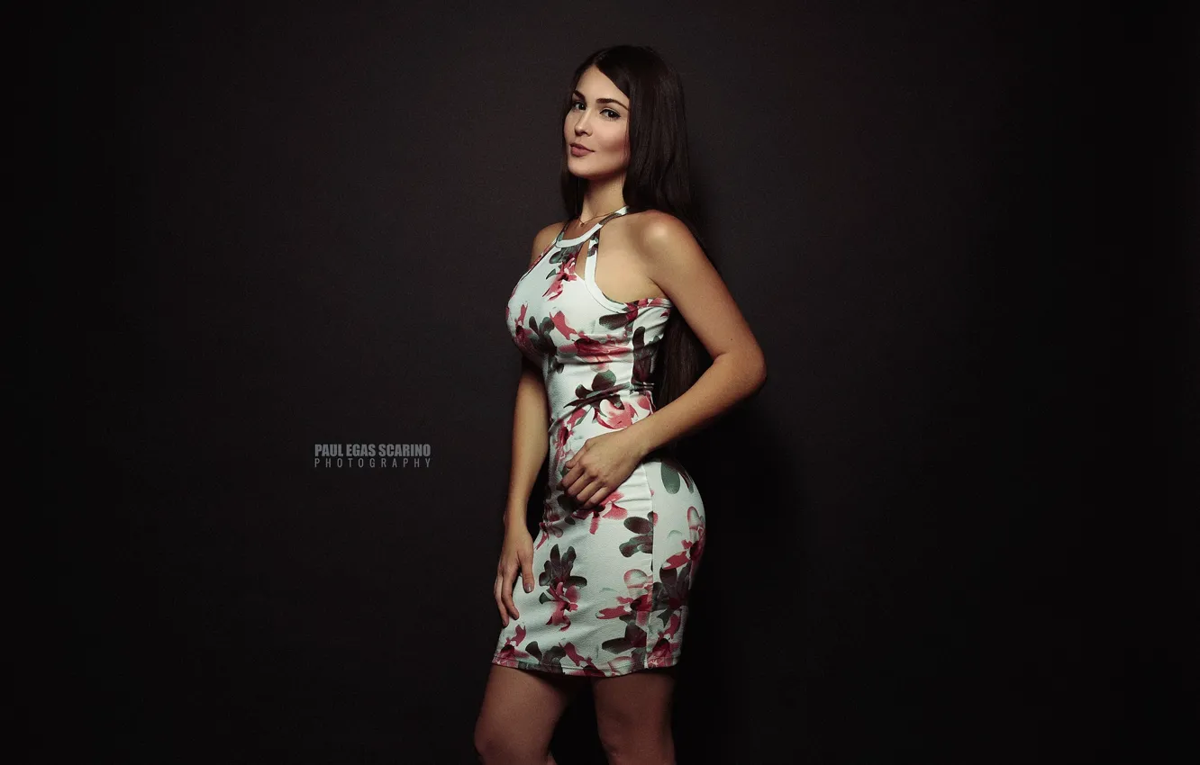 Фото обои Model, Pose, Paul Egas Scarino, Summer Dress