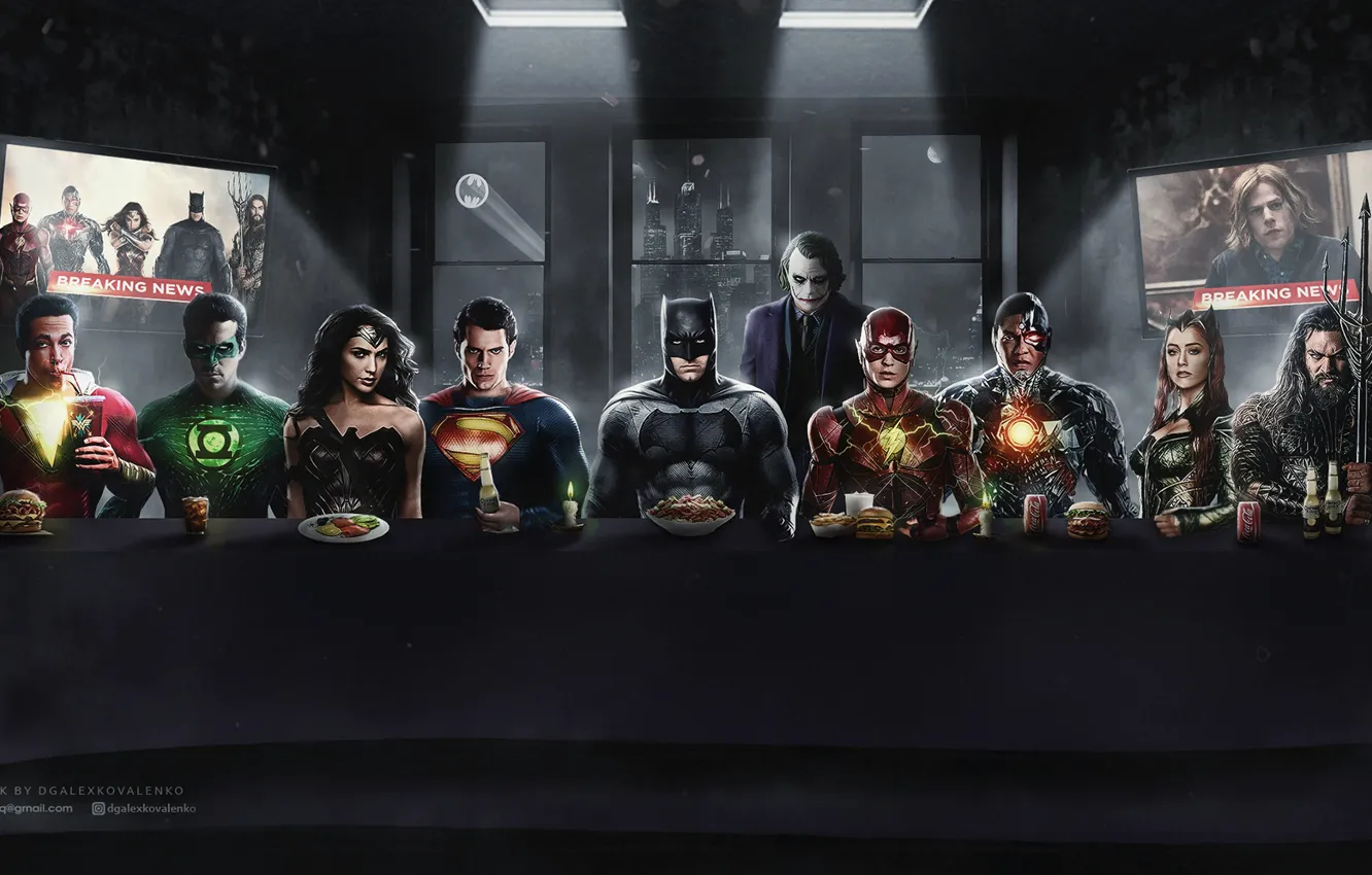 Фото обои batman, superman, железный человек, marvel, комикс, человек паук, супергерои, бэтман