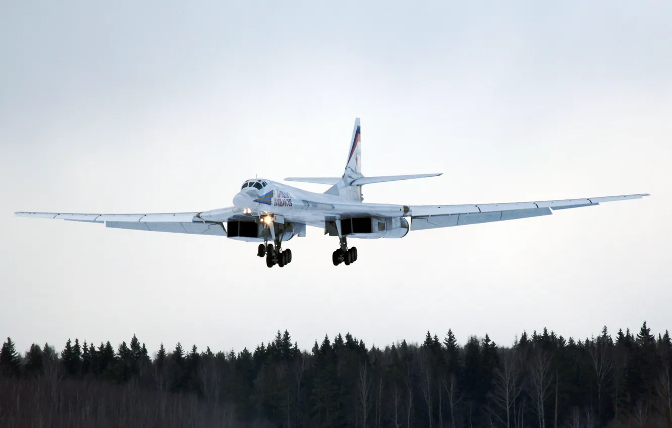 Фото обои Туполев, Ту-160, ВВС России, Стратегический самолет, Бомбардировщик дальней авиации