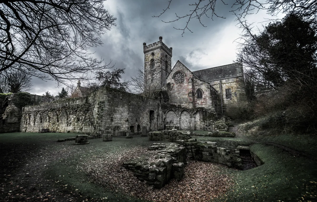 Фото обои United Kingdom, Scotland, High Valleyfield, Culross Abbey