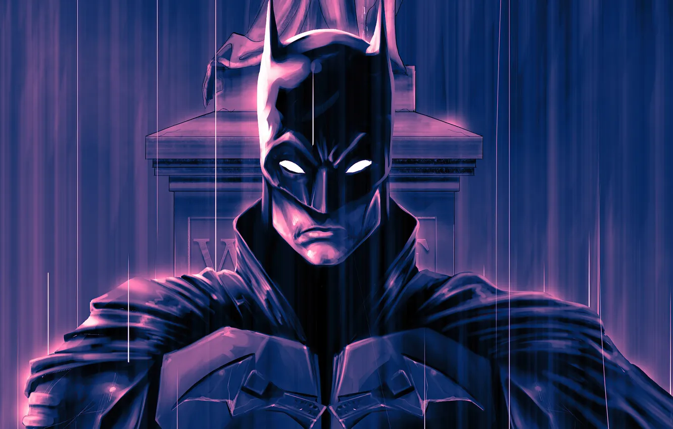 Фото обои рисунок, маска, арт, костюм, Batman, DC Comics