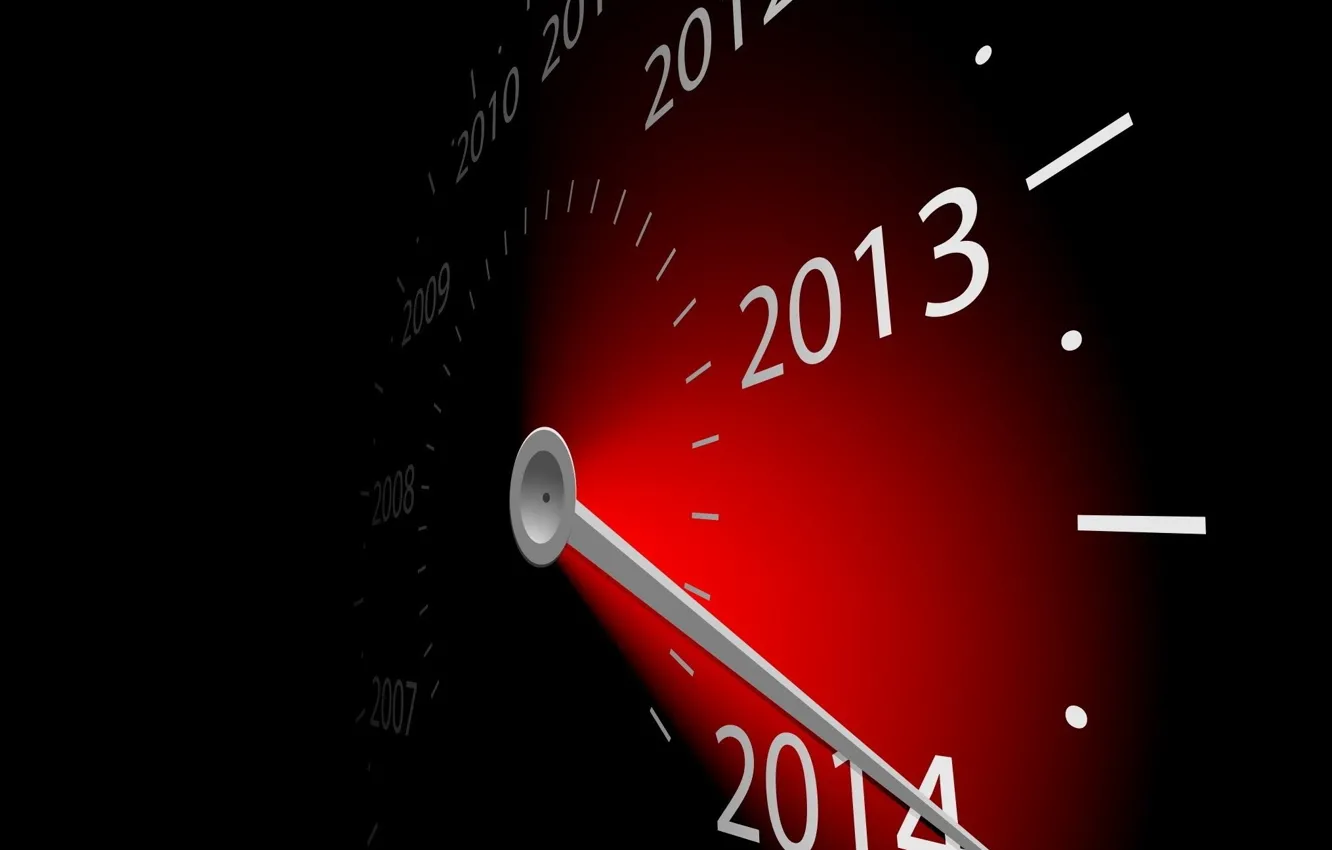 Фото обои графика, часы, новый год, стрелка, цифры, 2013, 2014