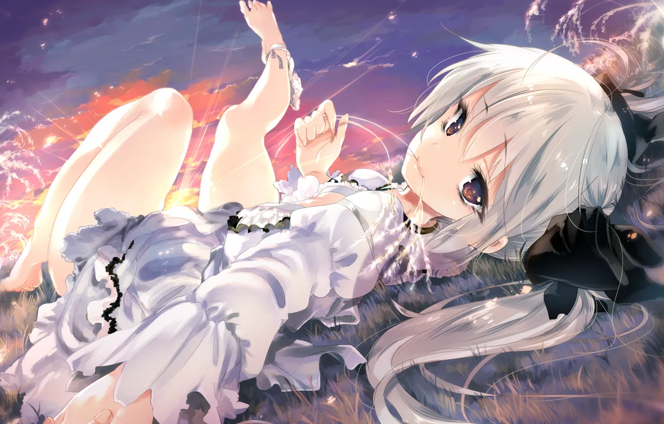 Фото обои девушка, аниме, арт, kasugano sora, yosuga no sora, kamizuki shiki