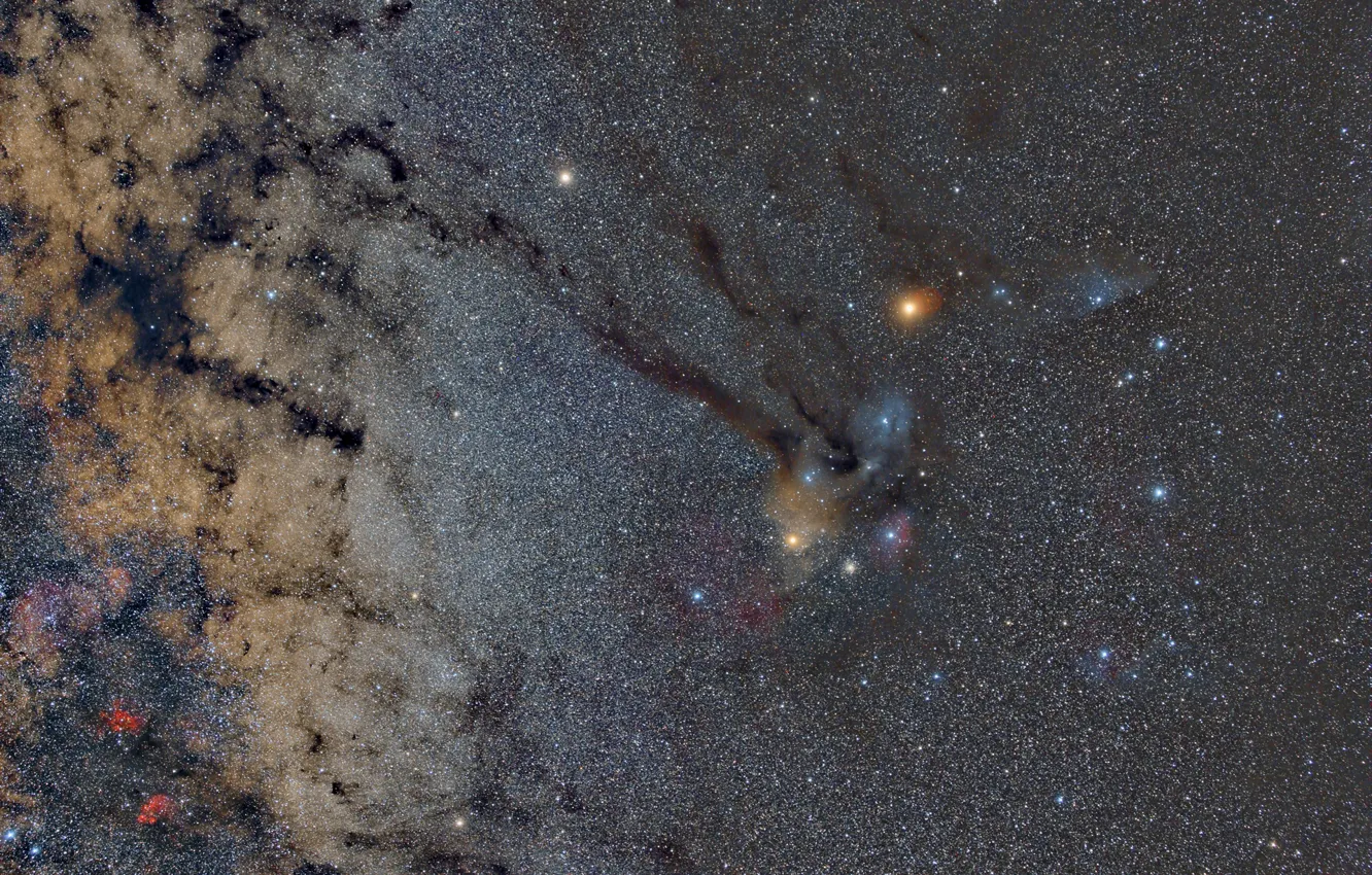 Фото обои космос, звезды, Antares area