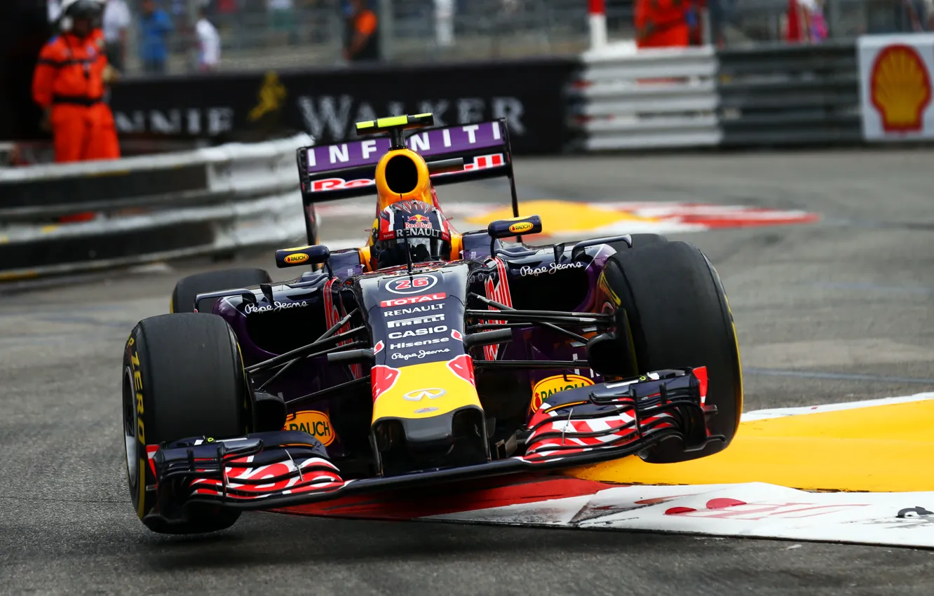 Фото обои Formula 1, Red Bull, Monte Carlo, Daniil Kvyat