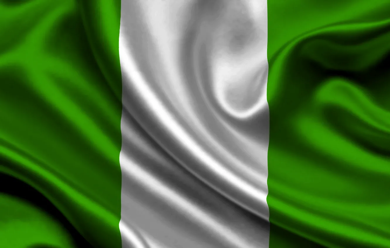 Фото обои Белый, Флаг, Текстура, Зелёный, Flag, Nigeria, Нигерия, Федеративная Республика Нигерия