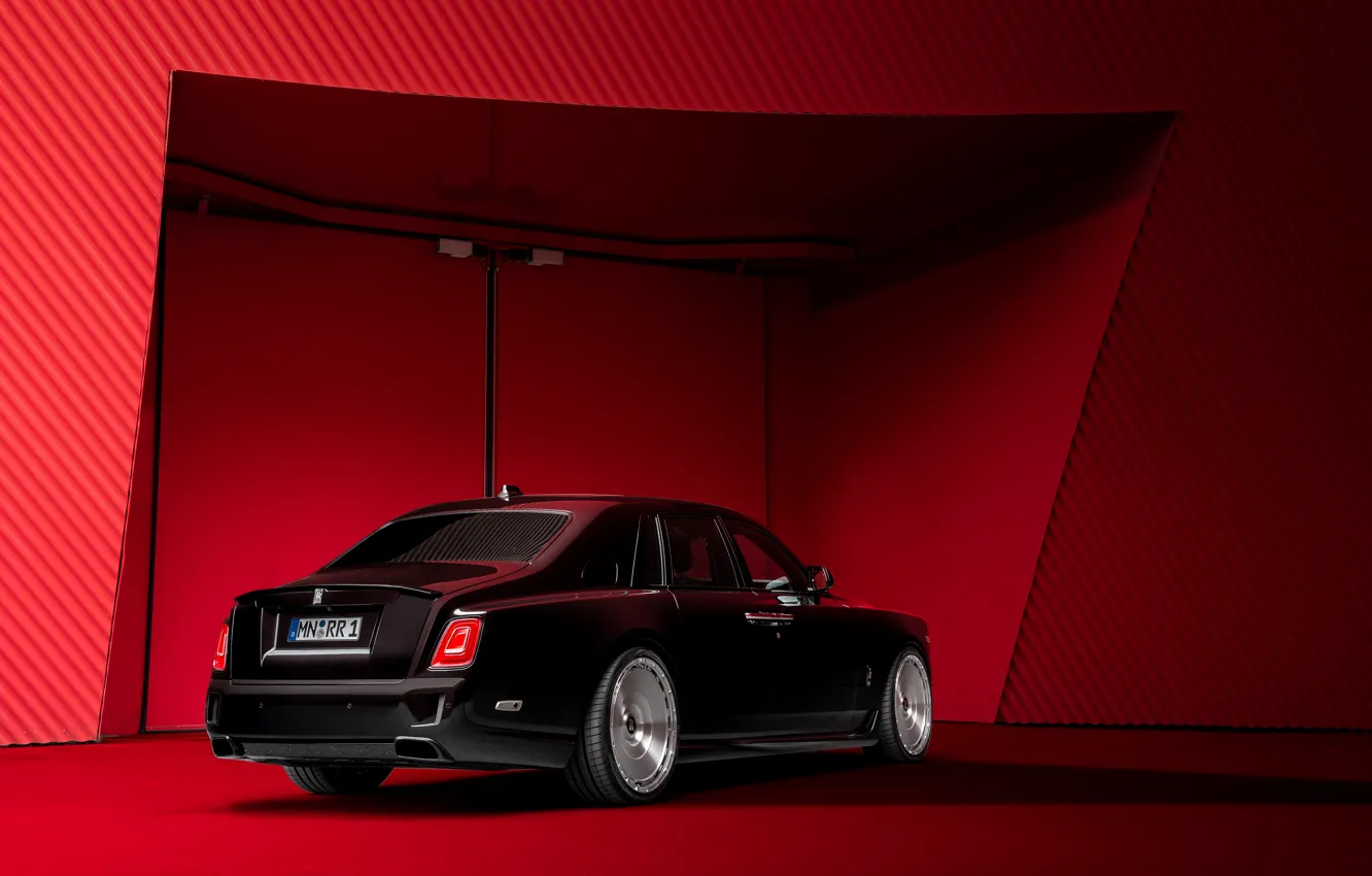 Фото обои черный, Rolls-Royce, Phantom, Rolls-Royce Phantom