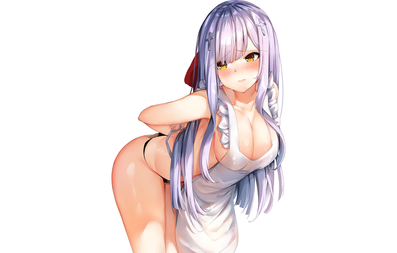 Фото обои girl, sexy, lingerie, ass, pantsu, cleavage, panties, long hair