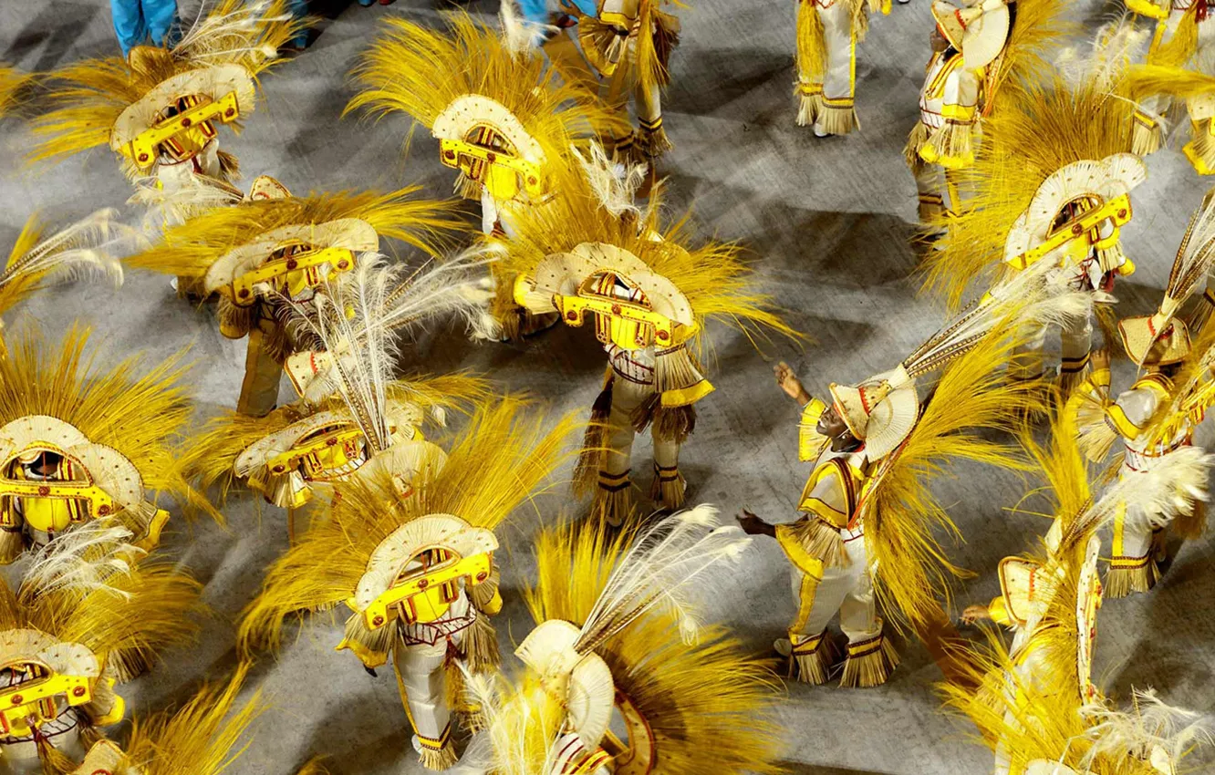 Фото обои карнавал, Бразилия, Рио-де-Жанейро, самбодром