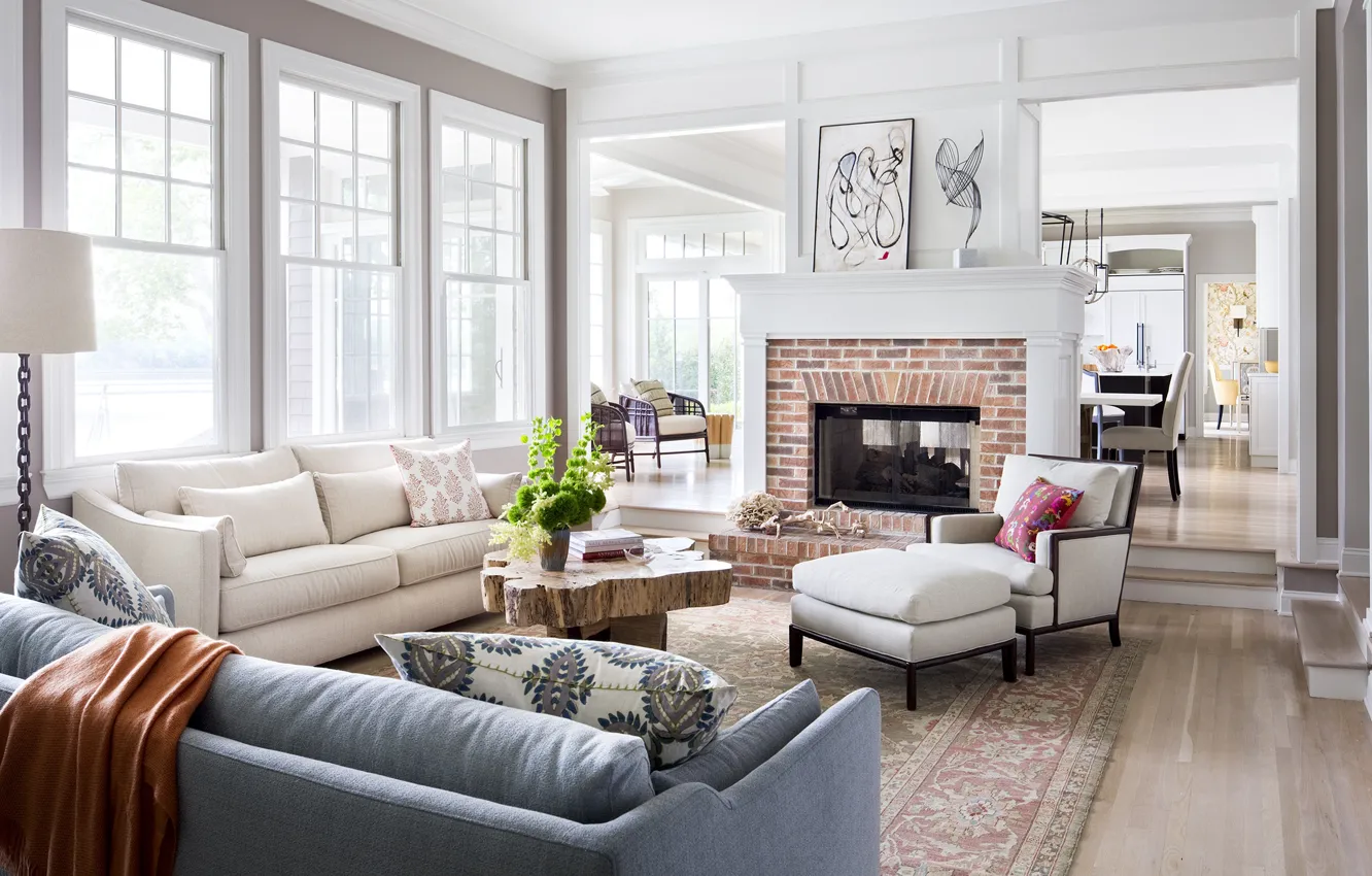 Фото обои пространство, интерьер, камин, гостиная