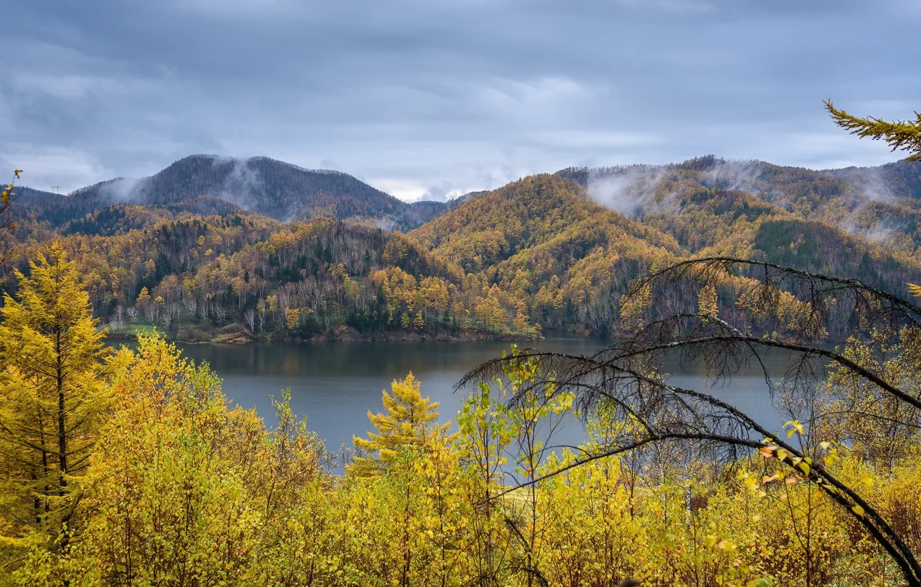 Фото обои осень, горы, природа, красота