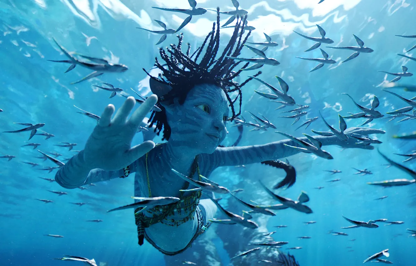 Фото обои Avatar, under water, Avatar: The Way of Water, Tuk, Tuktirey