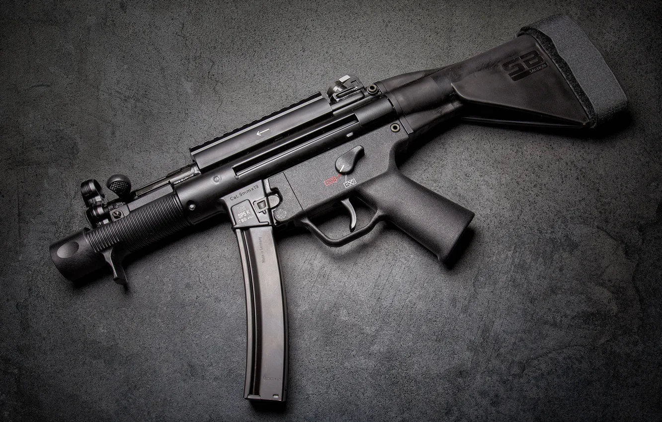 Фото обои автомат, HK MP5K, Пистолет-пулемет