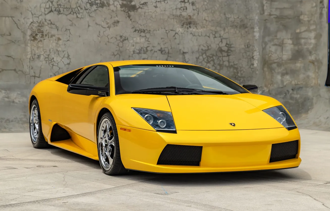 Фото обои Lamborghini, supercar, yellow, Lamborghini Murcielago, Murcielago