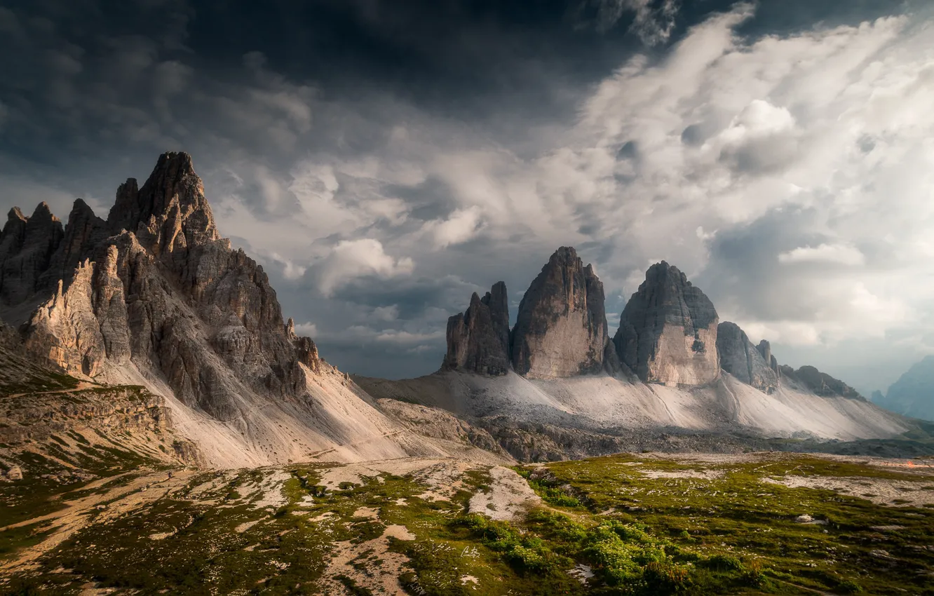 Фото обои горы, Италия, Доломитовые Альпы