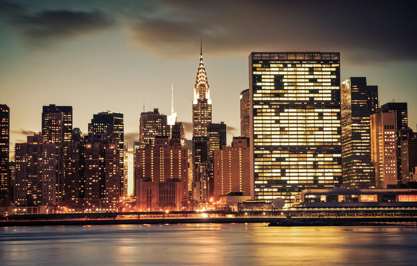 Фото обои city, Нью Йорк, New York, Chrysler Building