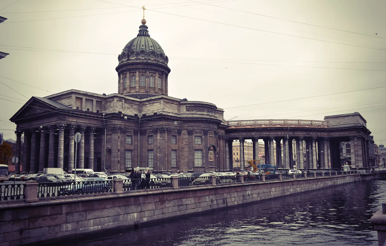 Фото обои река, Казанский собор, Russia, набережная, питер, санкт-петербург, St. Petersburg