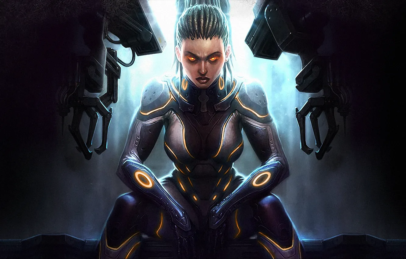 Фото обои starcraft 2, Sarah Kerrigan, hots, heart of the swarm, сара керриган