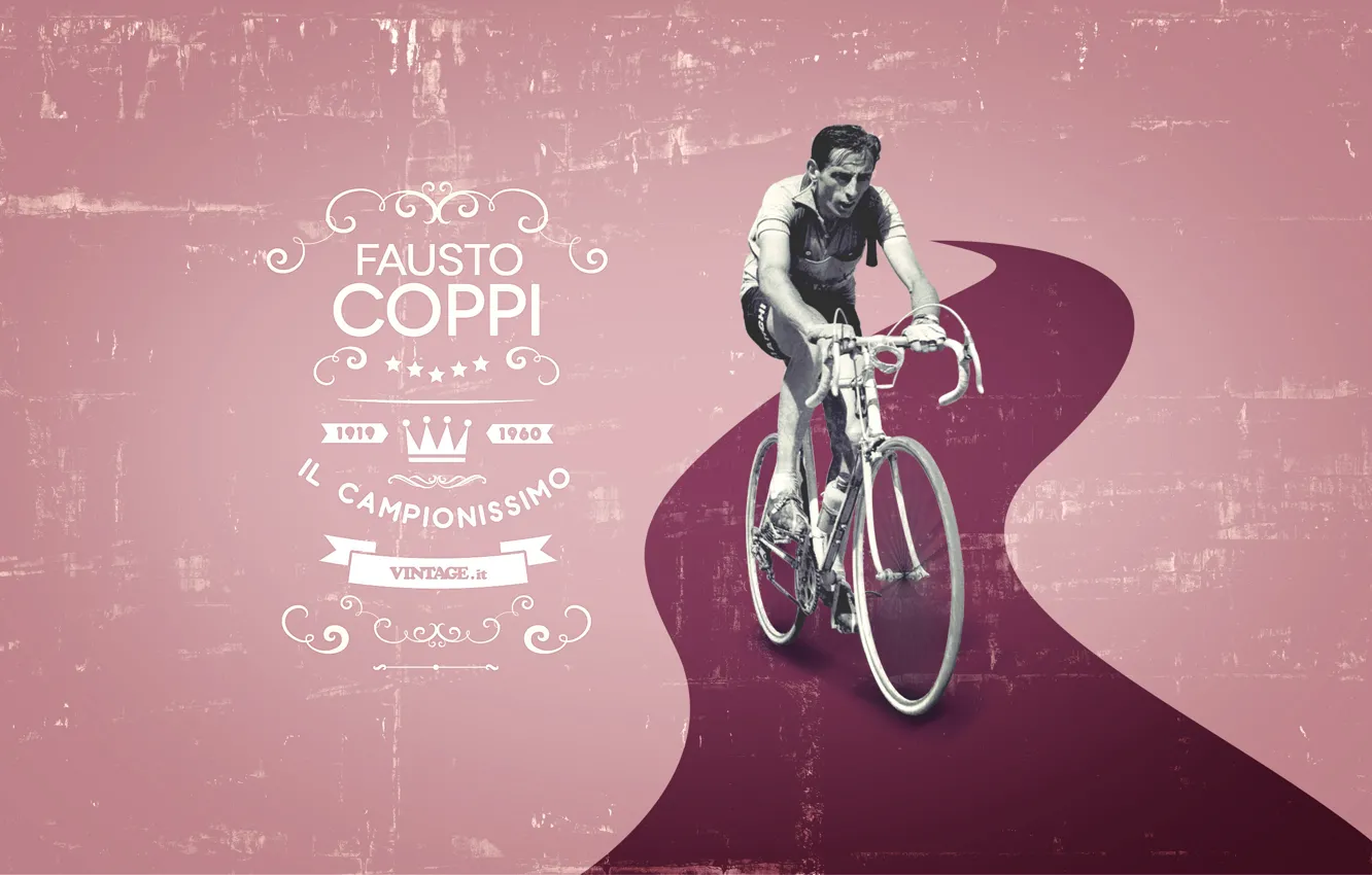 Фото обои итальянский, шоссейный, Angelo Fausto Coppi, Фаусто Коппи, велогонщик