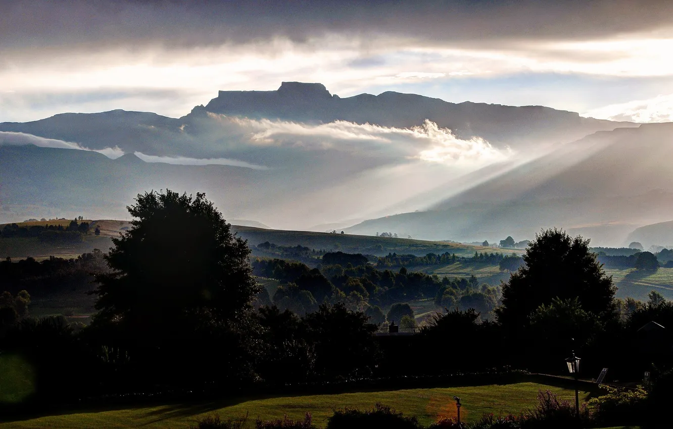 Фото обои South Africa, Южно-Африканская Республика, Drakensberg, Champagne Castle