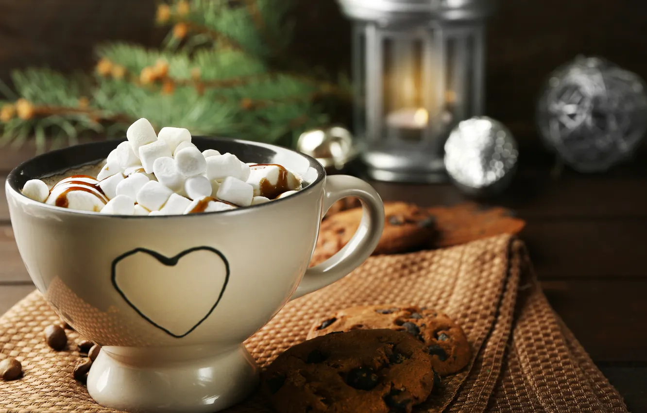 Фото обои шоколад, hot, cup, chocolate, какао, cocoa, зефир, marshmallow