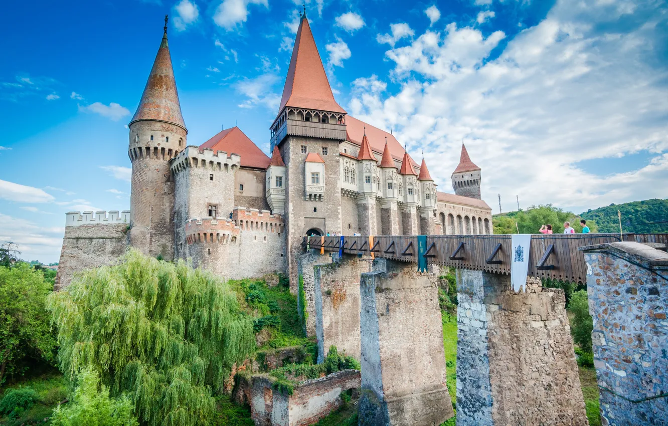 Фото обои castle, tourists, edification