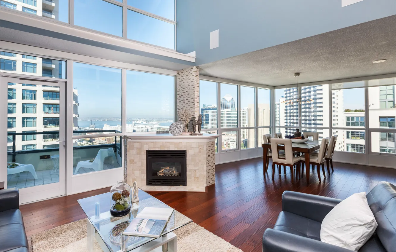 Фото обои San Diego, penthouse, interior, new downtown