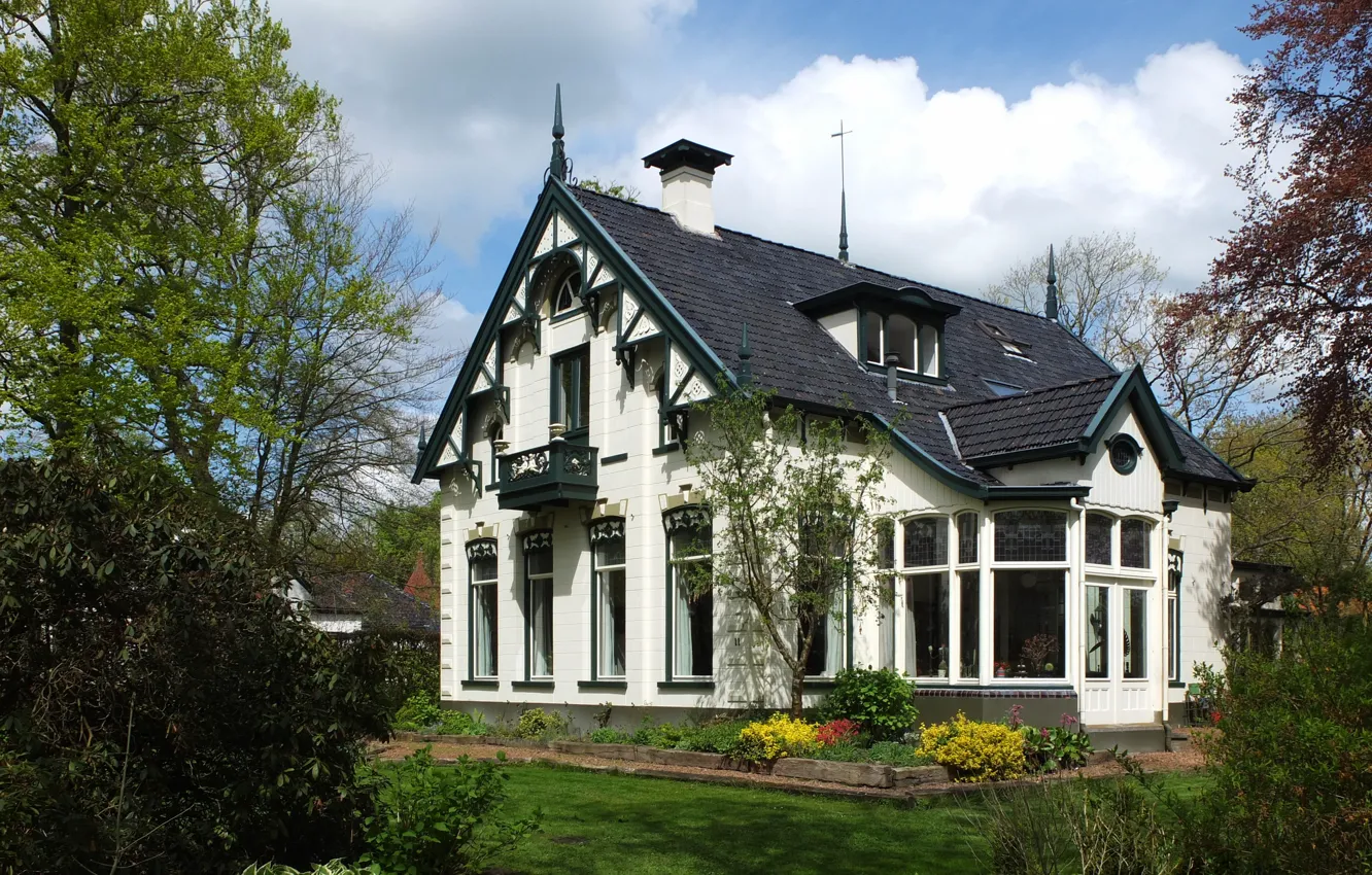 Фото обои Дом, House, Нидерланды, Home, Netherlands, Zuidhorn, Зёйдхорн