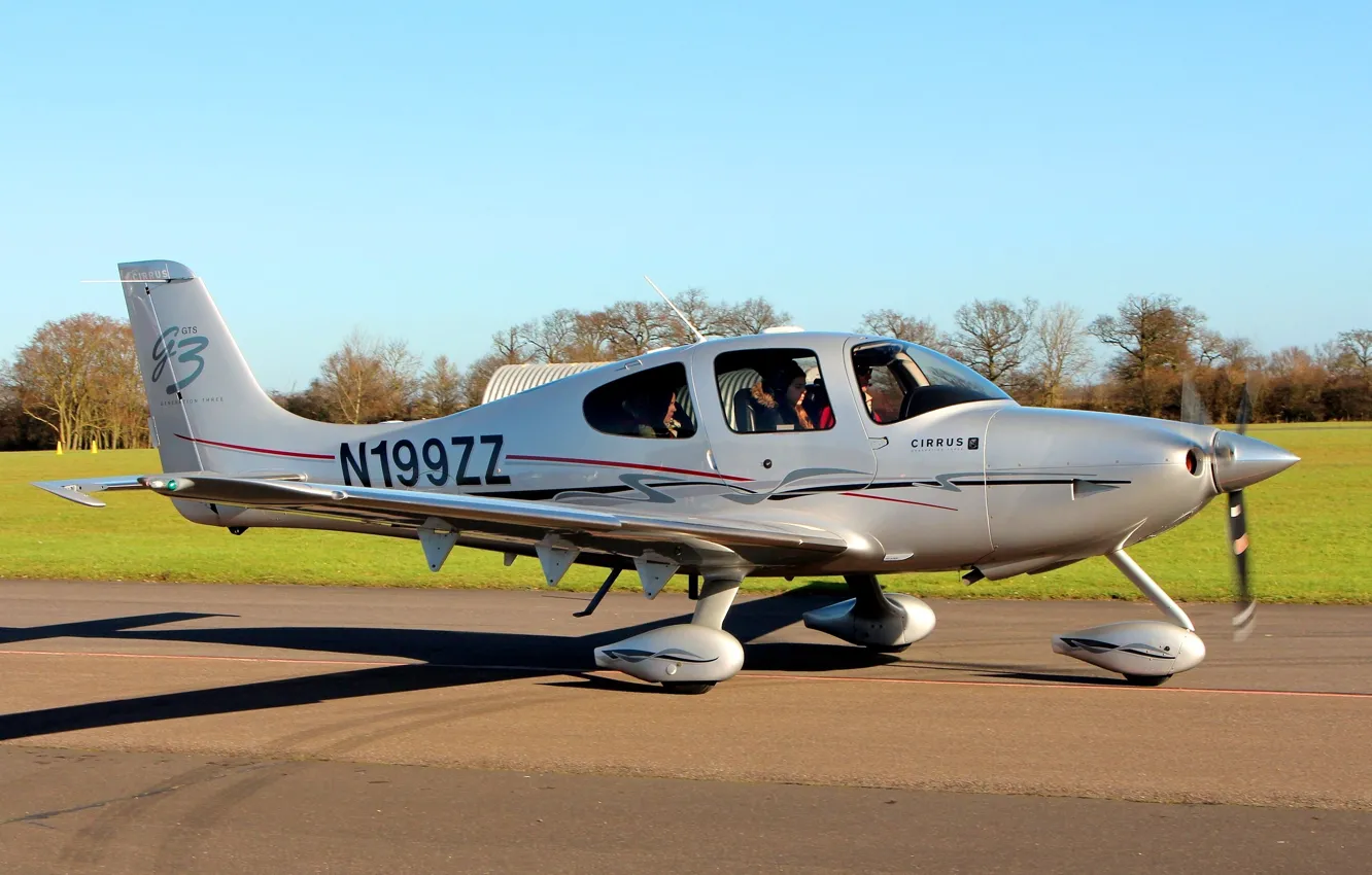 Фото обои легкий, американский, поршневой, одномоторный, Cirrus, самолёт для частного использования, SR22-GTS-G3