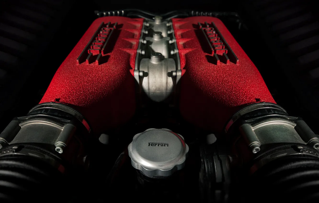 Фото обои Italia, Ferrari 458, Engine