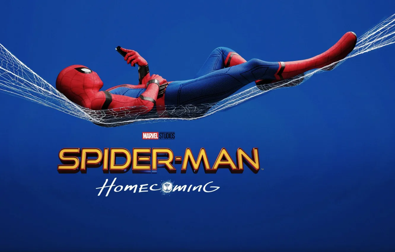 Фото обои Marvel Comics, Movie, Tom Holland, Spider-Man: Homecoming, Человек-паук: Возвращение Домой