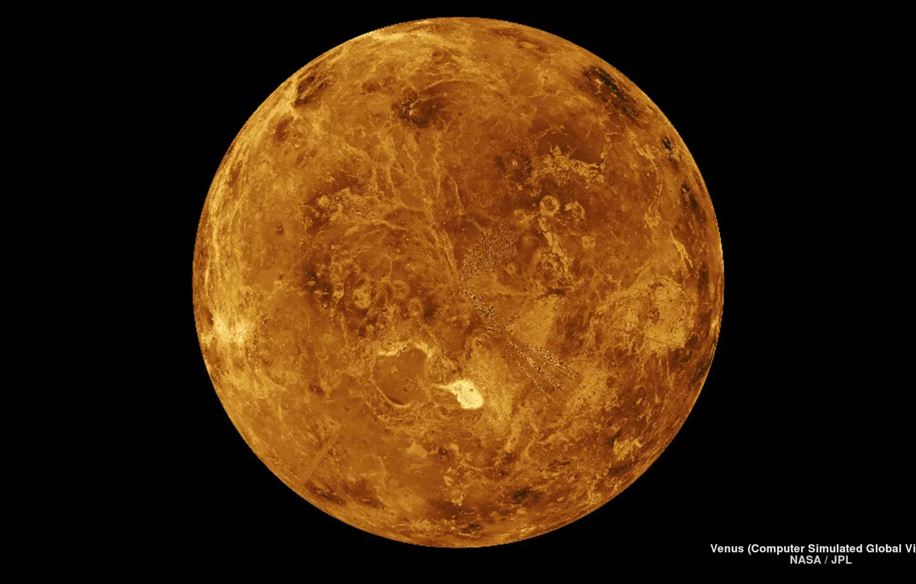 Фото обои Planets, Wallpaper, Widescreen, Venus, Fullscreen, Computer Global Generated