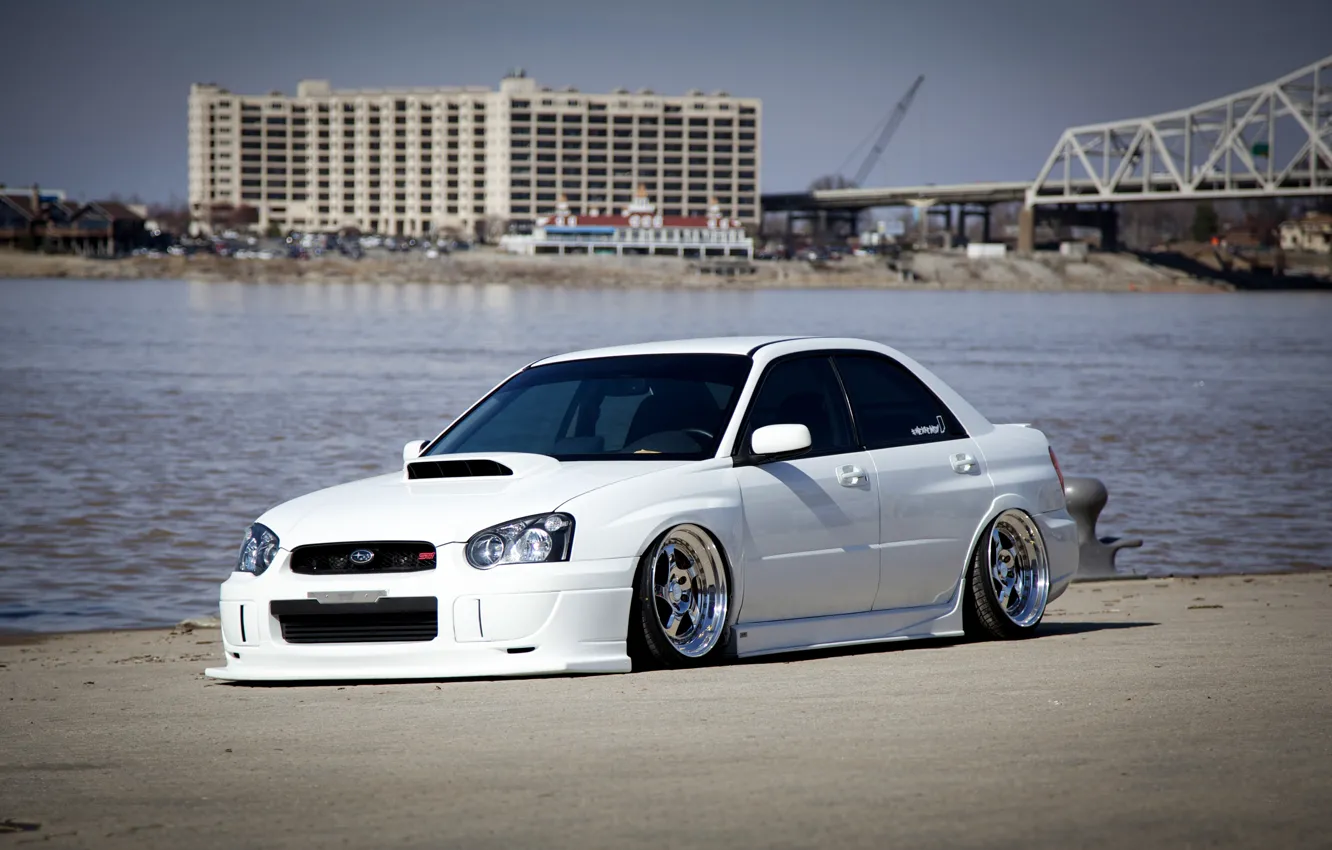 Фото обои WRX, STI, White, Subar