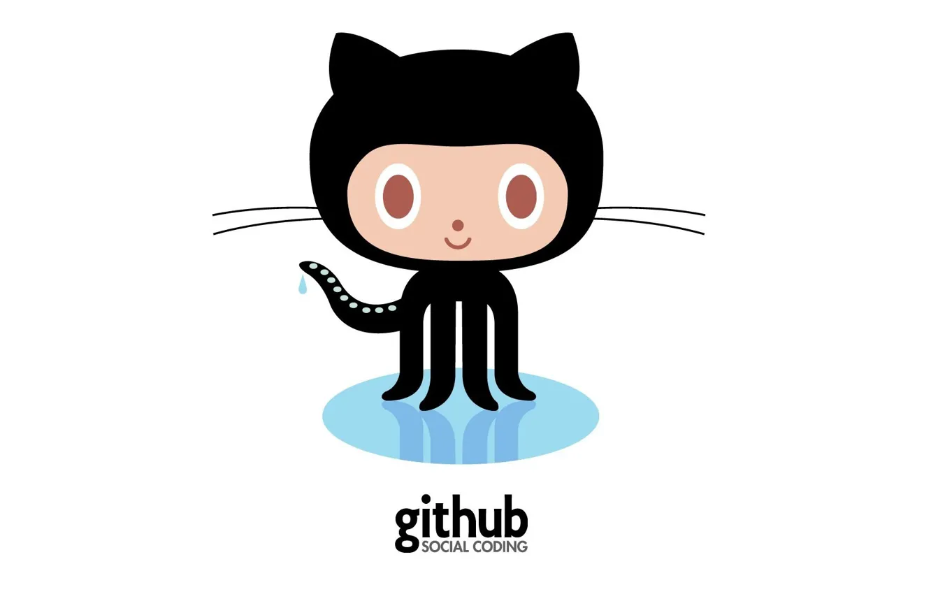 Фото обои logo, programming, code, git, octocat, Github