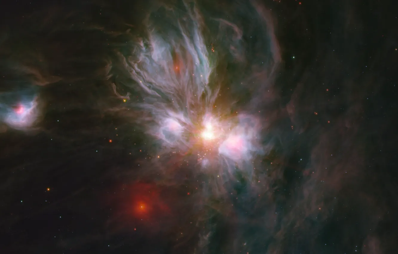 Фото обои туманность, Единорог, в созвездии, отражающая, NGC 2170