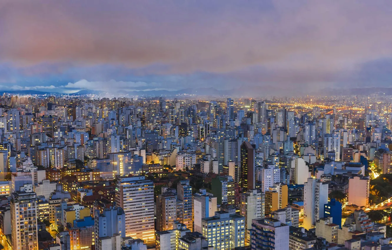 Фото обои дома, панорама, Бразилия, Сан-Паулу