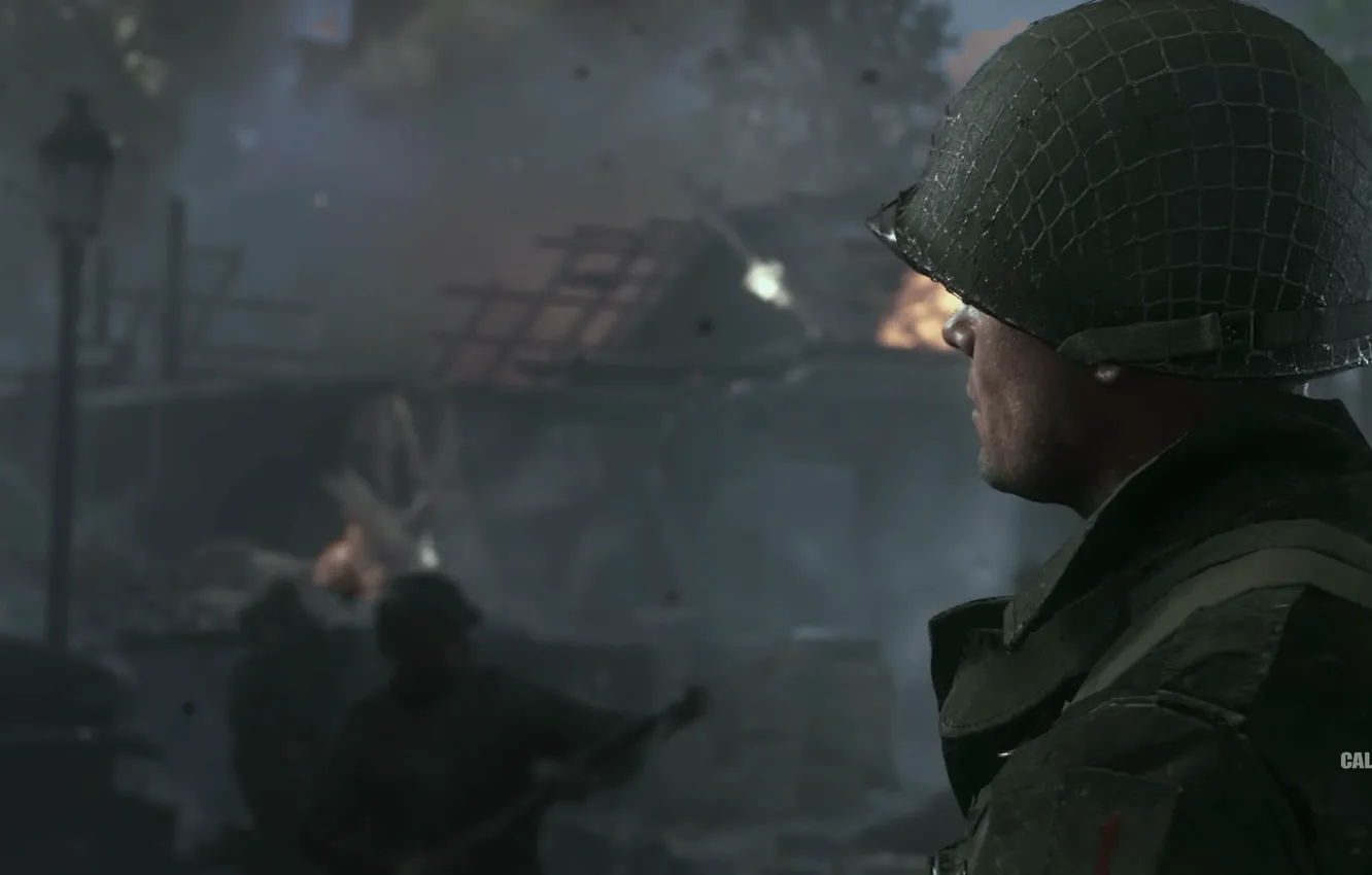 Фото обои Call of Duty, War, World War II, Activision, Call of Duty WWII, Call of Duty …